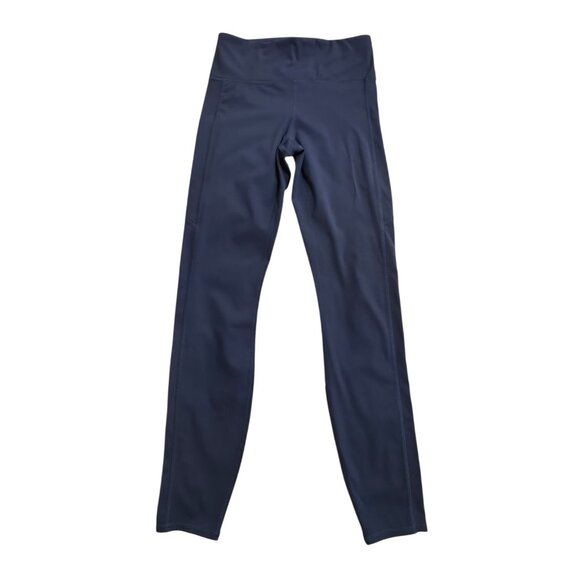 Vuori Pants - Vuori Stride Navy Blue Athletic High Rise Leggings Side Pocket Women's Sz XS